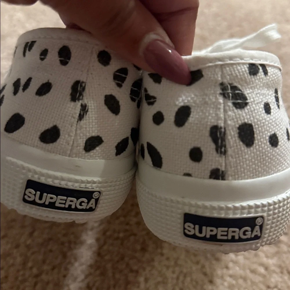 Superga Dalmatian Canvas Sneakers, size 7 - Picture 6 of 9